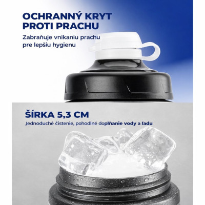 Cyklofľaša termo RB, modrá, 620 ml, polypropylén PP5