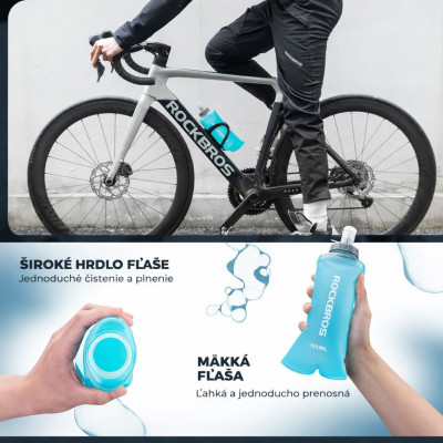 *Cyklofľaša RB skladacia, 500 ml, TPU polymér