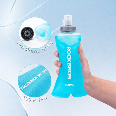 *Cyklofľaša RB skladacia, 500 ml, TPU polymér
