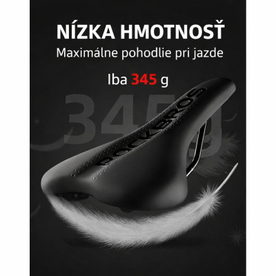 Sedlo RB ergonomické bez zámku, čierne