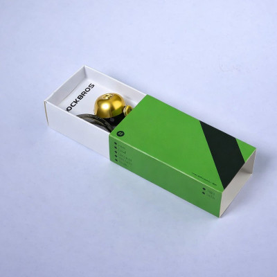 Zvonček RB, mosadz, lesklá-zrkadlová zlatá