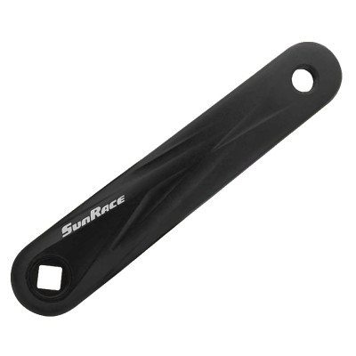 Kľuka Sunrace I-profil ľavá dural 175 mm, čierna