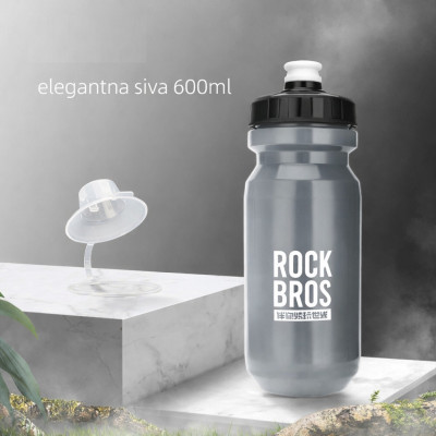 Cyklofľaša RockBros, polypropylén, 600 ml, sivá