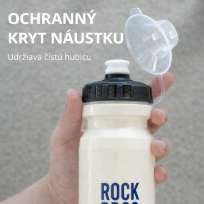Cyklofľaša RockBros, polypropylén, 600 ml, krémová