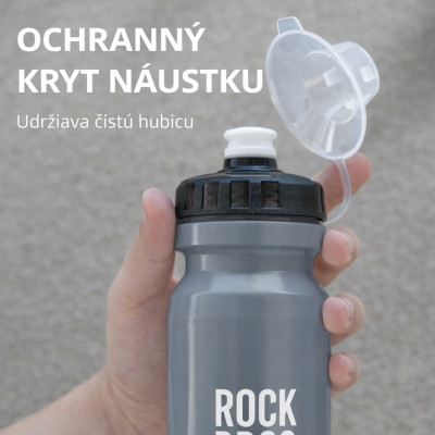 Cyklofľaša RB, polypropylén, 600 ml, sivá