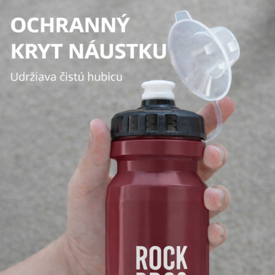 Cyklofľaša RockBros, polypropylén, 600 ml, tm.fialová