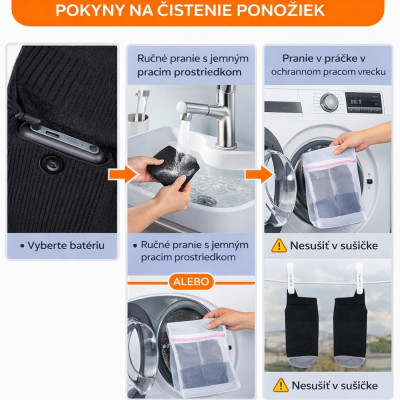 Ponožky RockBros elektricky vyhrievané,veľ.uni