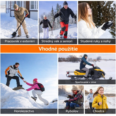 Ponožky RockBros elektricky vyhrievané,veľ.uni