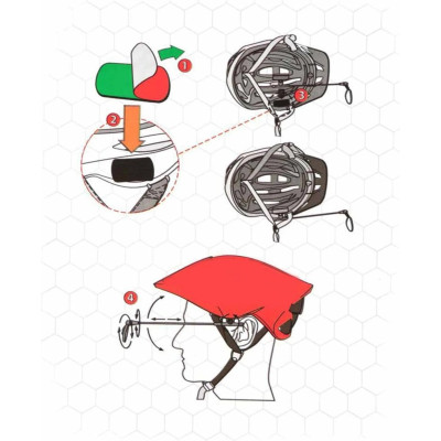 Zrkadlo spätné ZÉFAL Z Eye s uchytom na prilbu