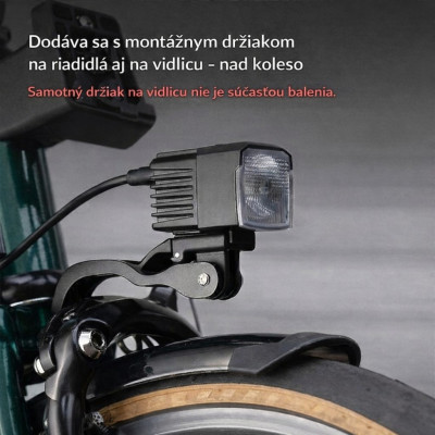 Svetlo predné RockBros, 1600 Lm., USB nabíjanie. V cene výrobku je zahrnutý recykl.pop.pre SR v sume 0,1248 €/kg