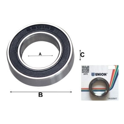 Ložisko CB-441  6801V LLU, 12x21x5 mm