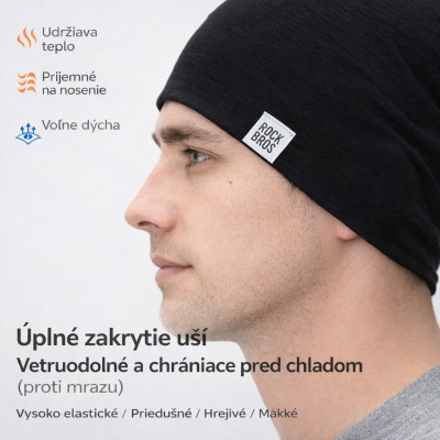 Funkčná cyklistická čiapka RockBros, čierna