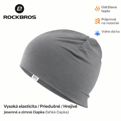 Funkčná cyklistická čiapka RockBros, sivá