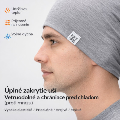 Funkčná cyklistická čiapka RockBros, sivá