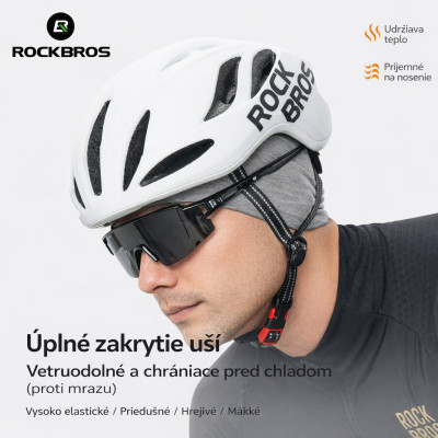Funkčná cyklistická čiapka RockBros, sivá