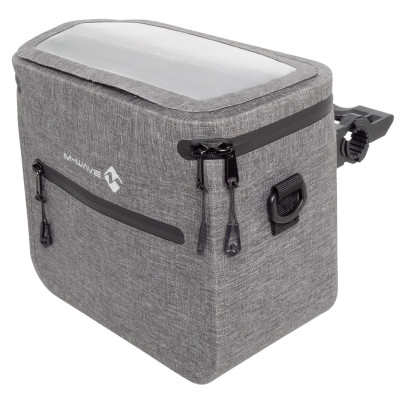 Taška M-WAVE na riadidlá  s clipom, prieč. na mobil