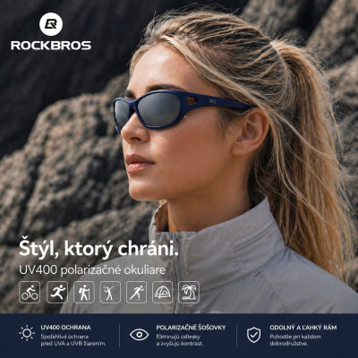 Okuliare Rockbros, tmavomodré