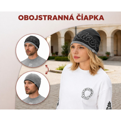 Termo čiapka Rockbros z fleecu s krytím na uši, sivá