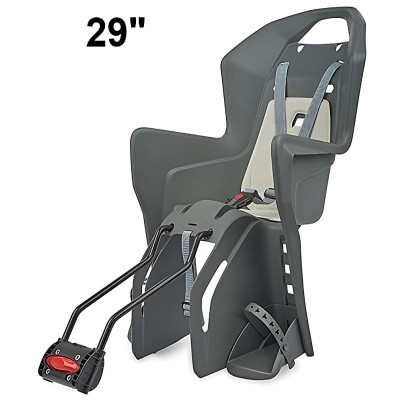 Sedačka det.zadná Koolah 29 na sedl.trubku,tm.sivo/krémová