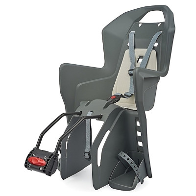 Sedačka det.zadná Koolah na sedl.trubku,tm.sivo/krémová,