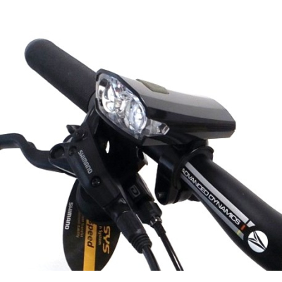 Svetlo predné MPB  2 LED,USB nabíjanie,s USB káblom