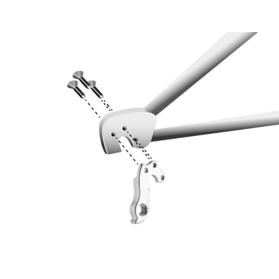 Koncovka rámu vymeniteľná GH-180, AL