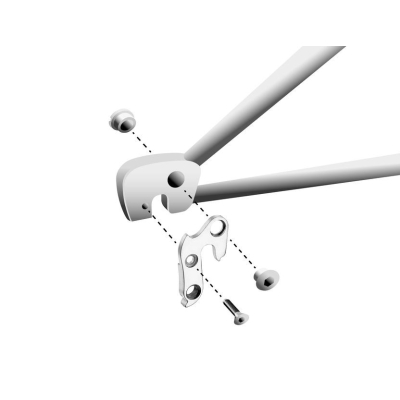 Koncovka rámu vymeniteľná GH-133, AL